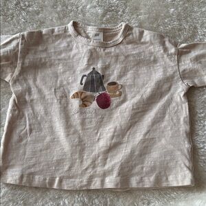 H&M Kids Beige Graphic T-Shirt